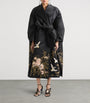 Givenchy Black Silk Embroidered Cocoon Coat