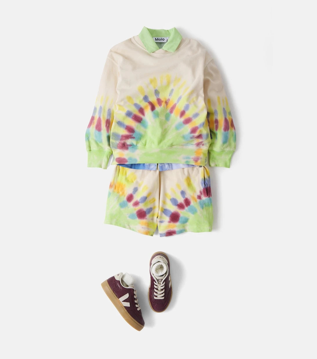 Molo - Amil tie-dye cotton jersey shorts