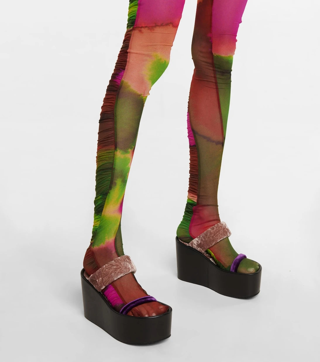 Dries Van Noten - Ruched printed tights