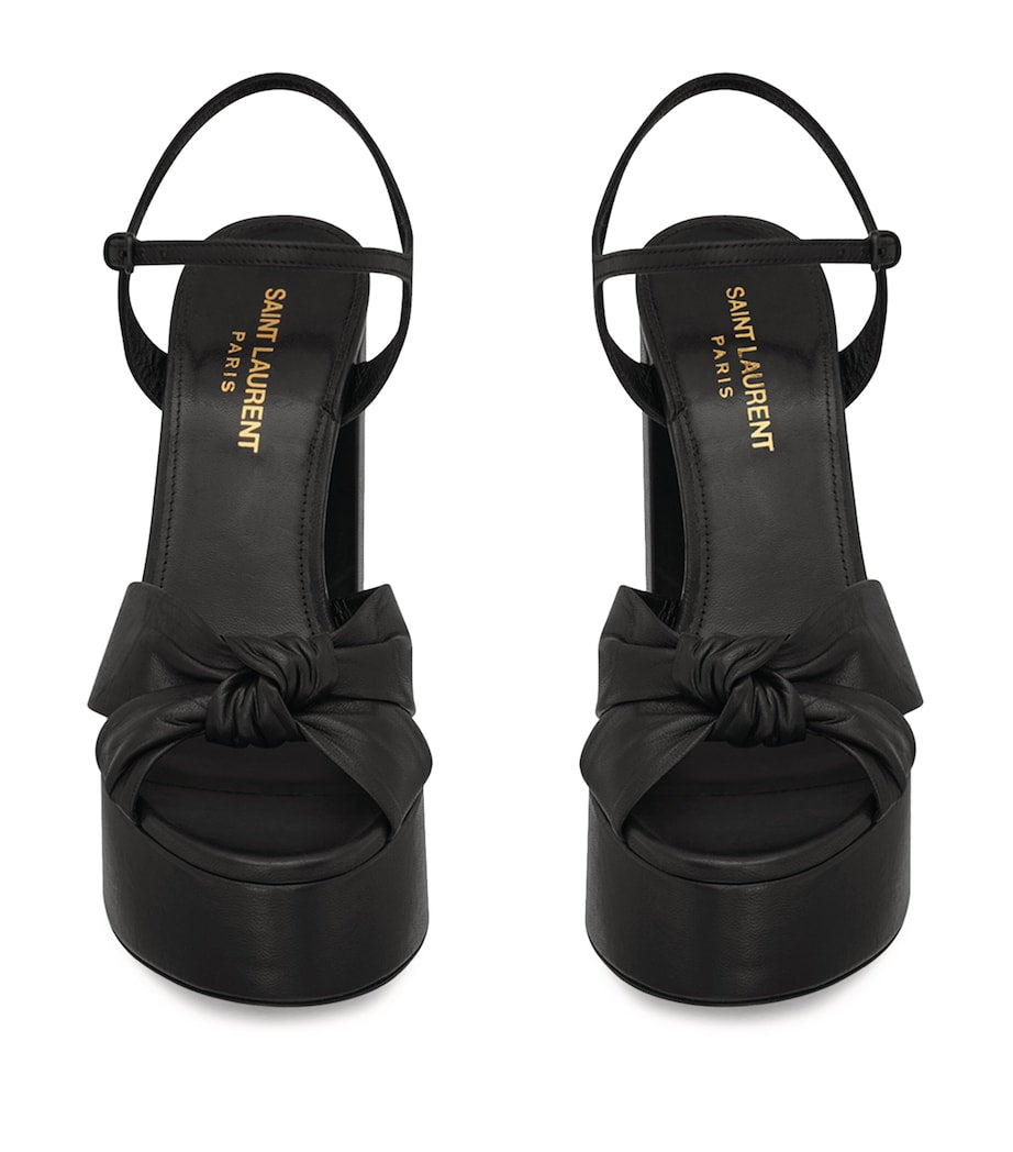 Black Leather Bianca Sandals 85