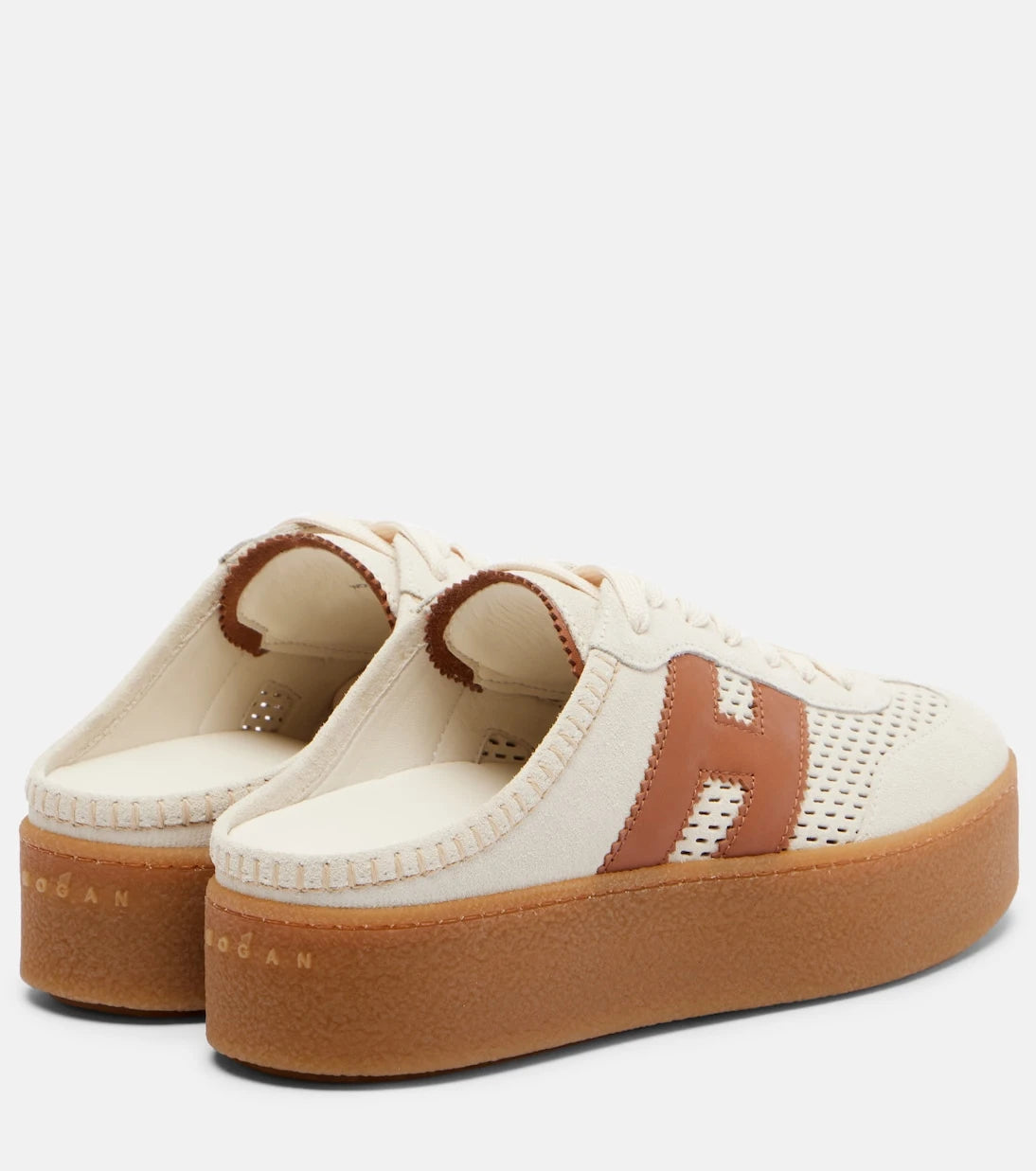 Hogan - H698 suede platform mules