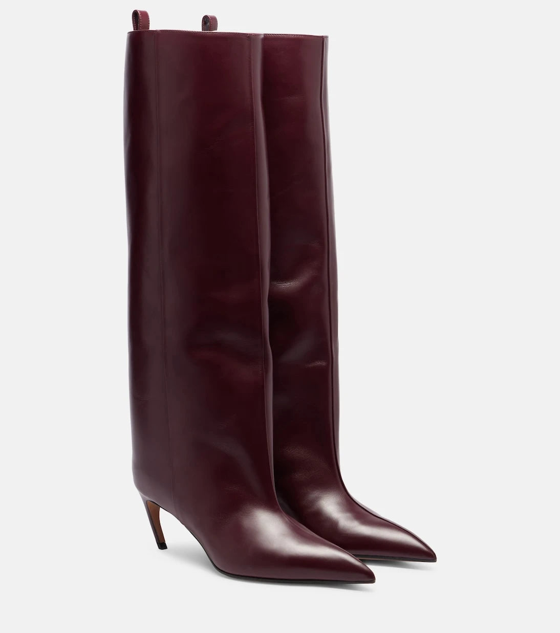 The Attico - Lea 90 leather knee-high boots