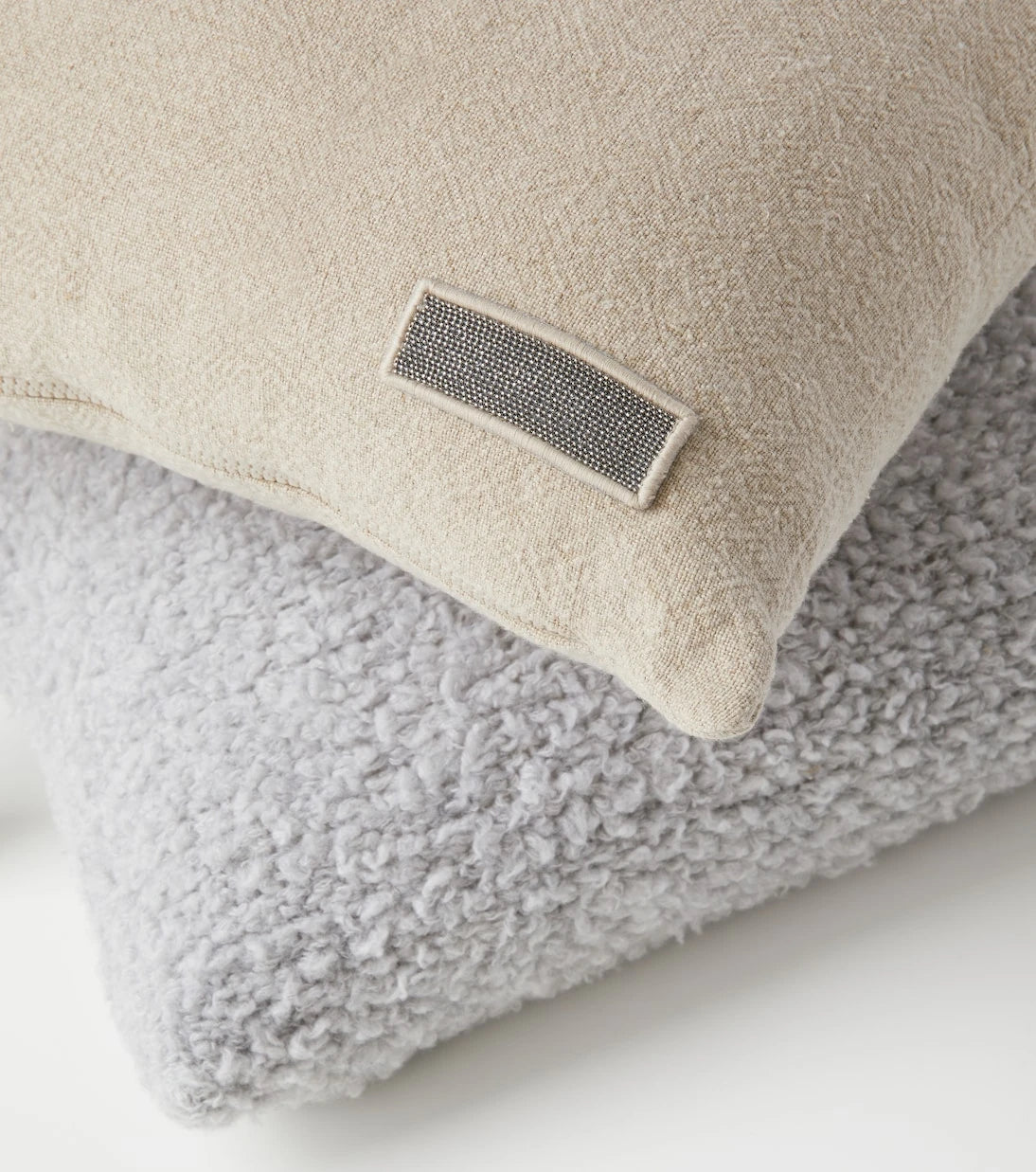 Brunello Cucinelli - Monili cashmere-blend bouclé cushion