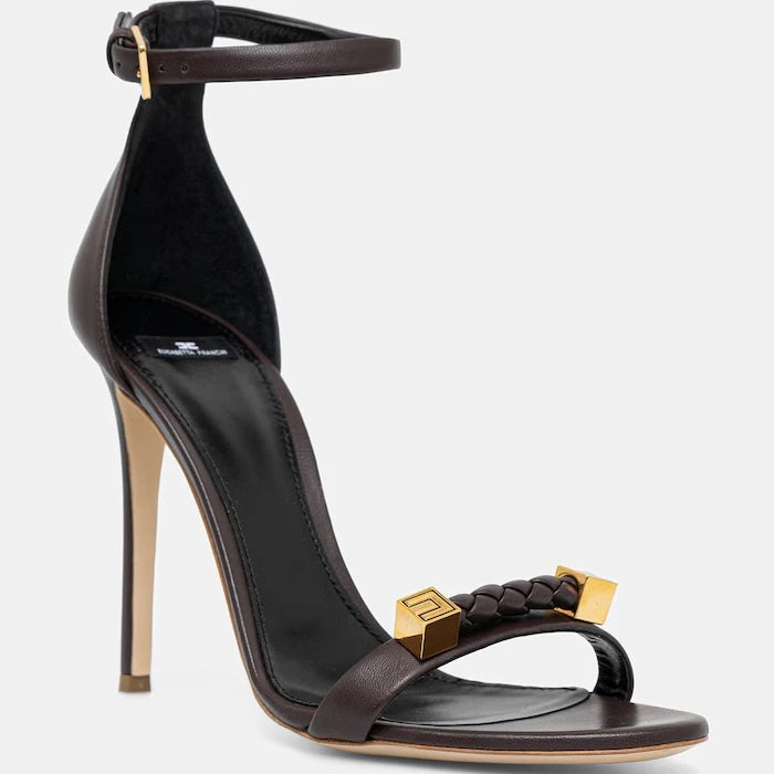 Кожени сандали Elisabetta Franchi