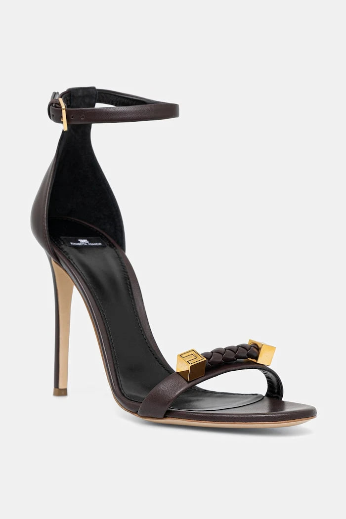 Кожени сандали Elisabetta Franchi