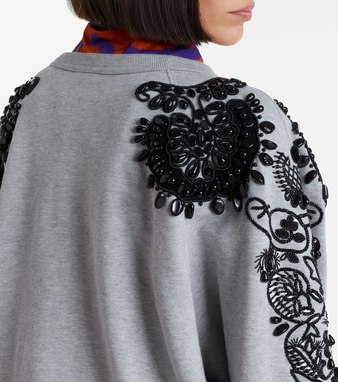 Dries Van Noten - Embellished cotton jersey sweatshirt