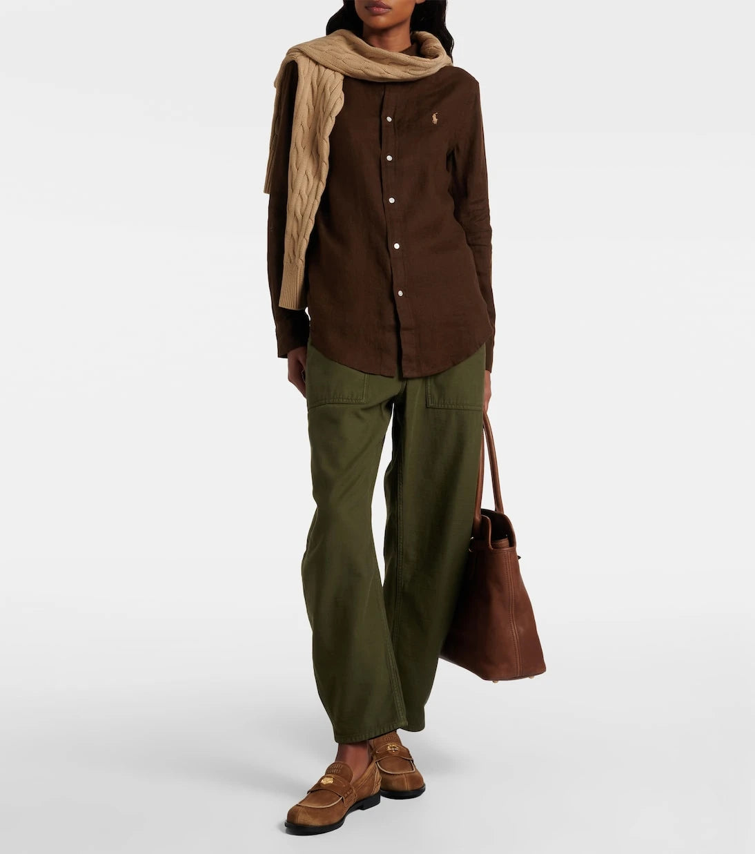 Polo Ralph Lauren - Cotton barrel-leg pants