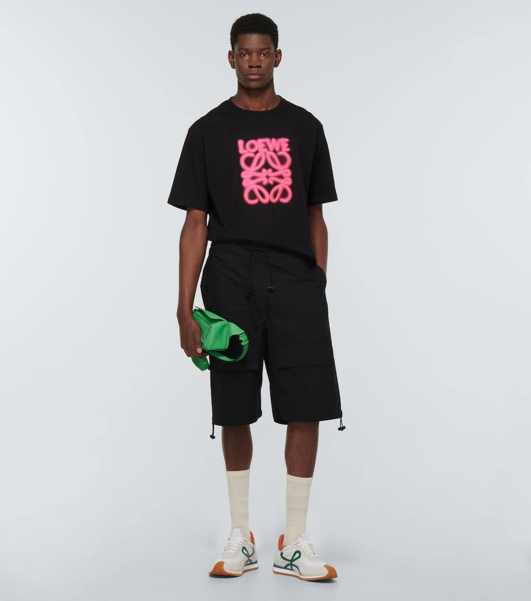 Loewe - Cotton drawstring shorts