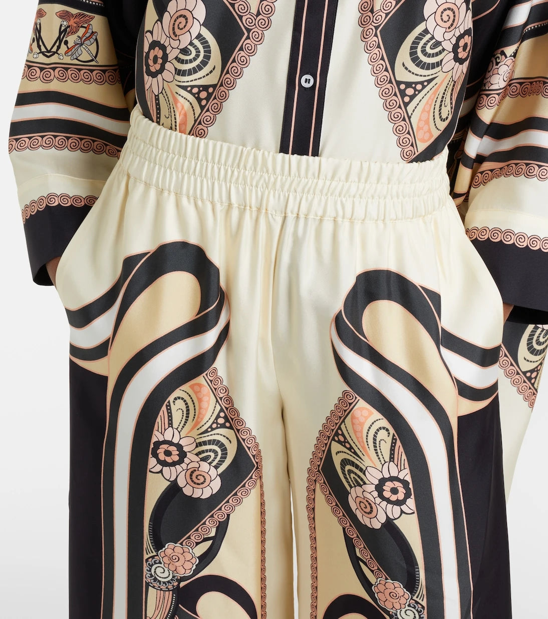 La DoubleJ - Printed silk palazzo pants