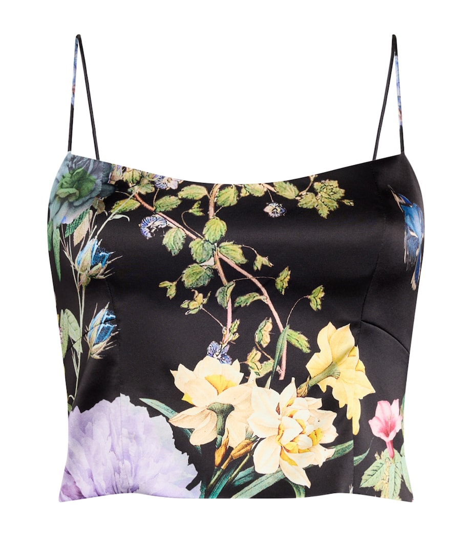 Black Saylor Bustier Crop Top