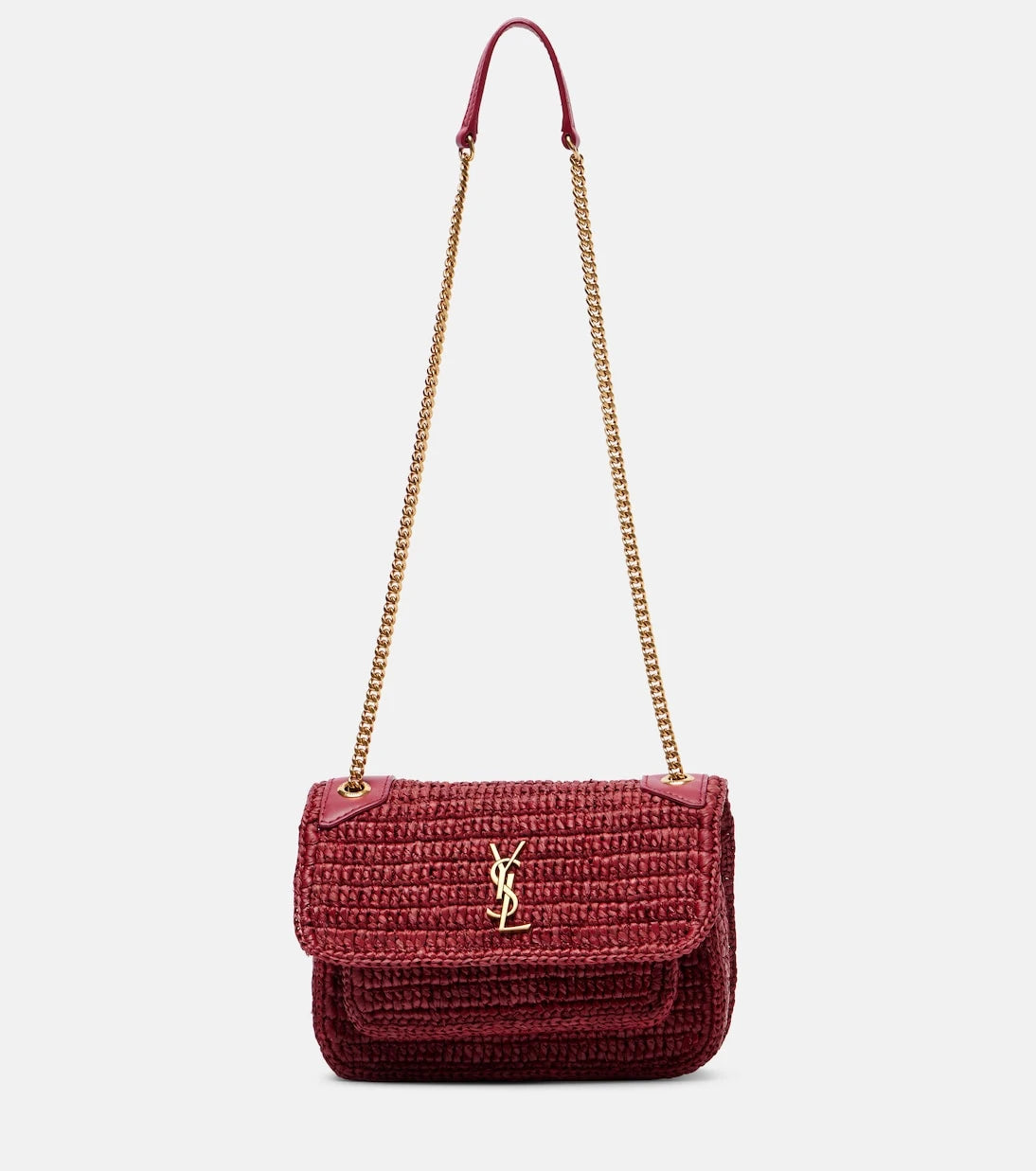 Saint Laurent - Niki Mini rafya omuz çantası