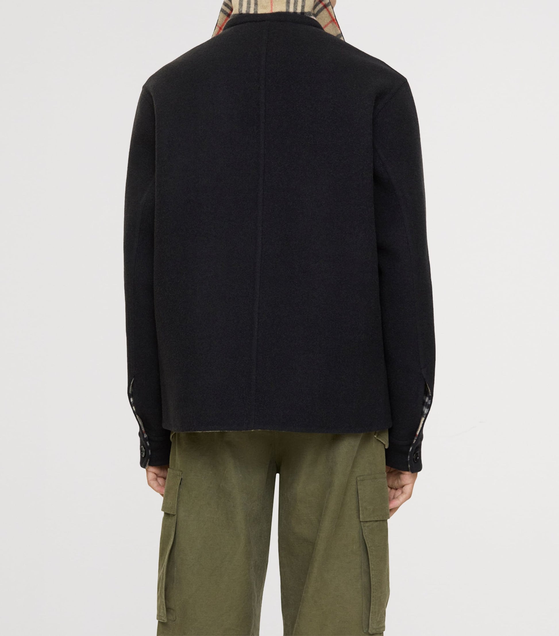 Burberry Black Wool Overshirt