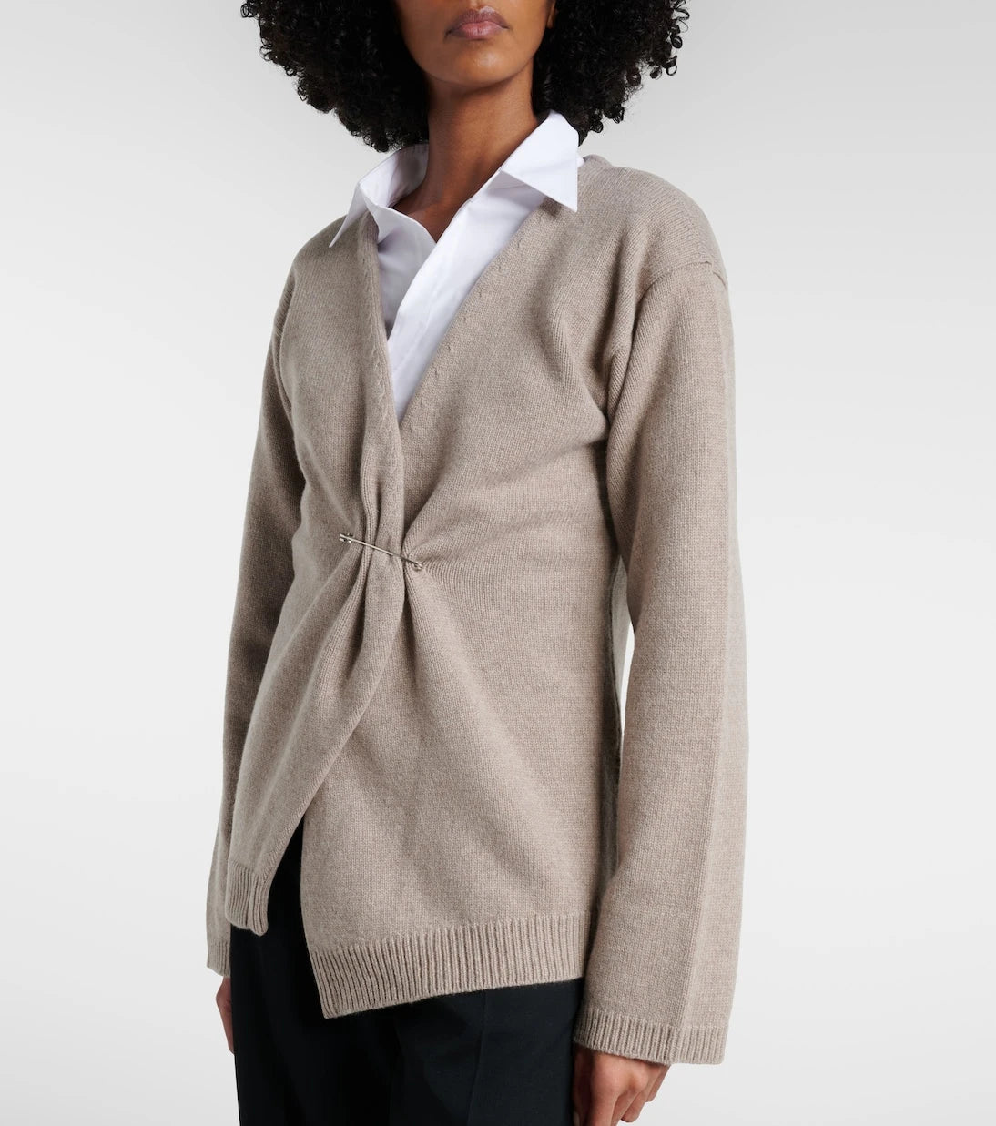 Róhe - Wool and cashmere wrap cardigan