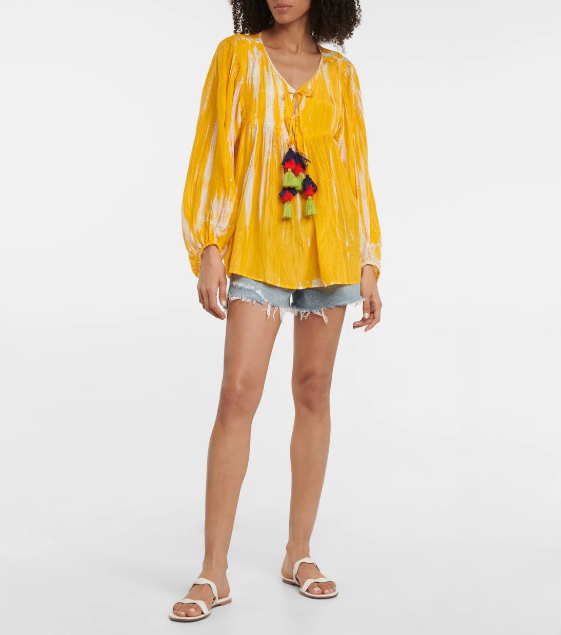 Anna Kosturova - Tie-dye silk top