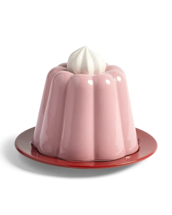 Kapaklı tabak &k amsterdam Cloche pudding 14 x 17 cm