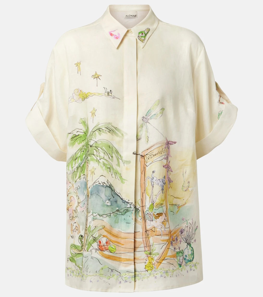 Alémais - Anouk printed linen shirt