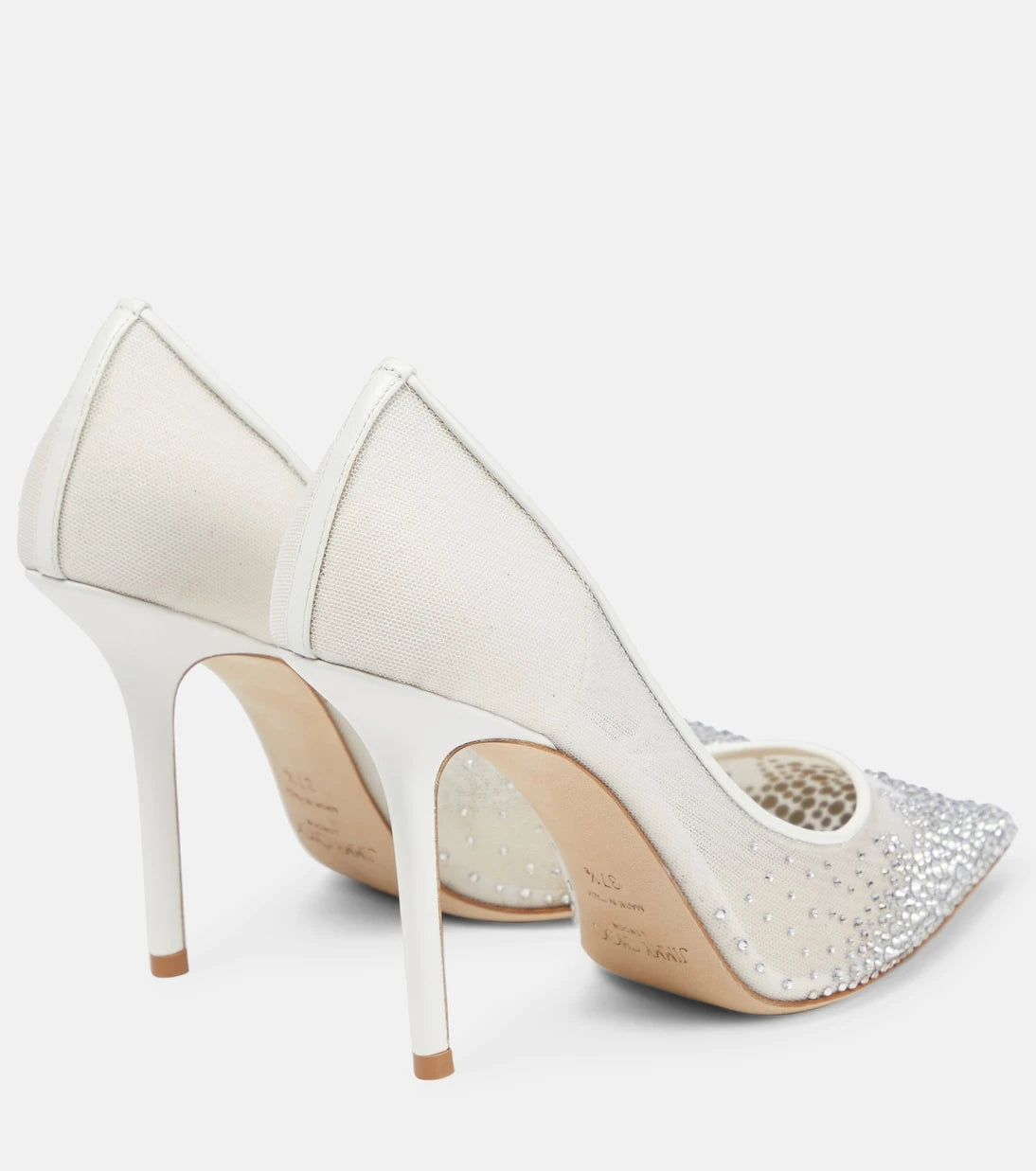 Jimmy Choo - Love 100 crystal-embellished pumps