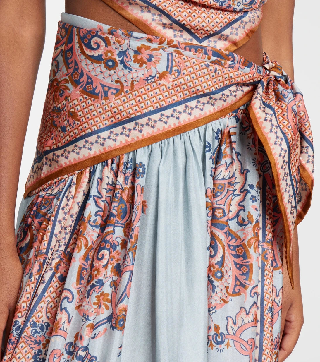 Zimmermann - Aster floral silk maxi skirt