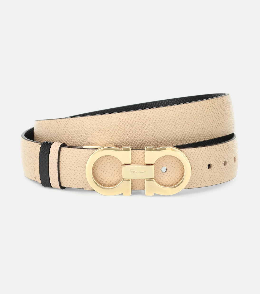 Ferragamo - Reversible Gancini leather belt