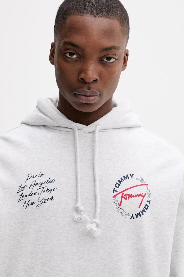 Tommy Jeans суичър с качулка мъжки от памук