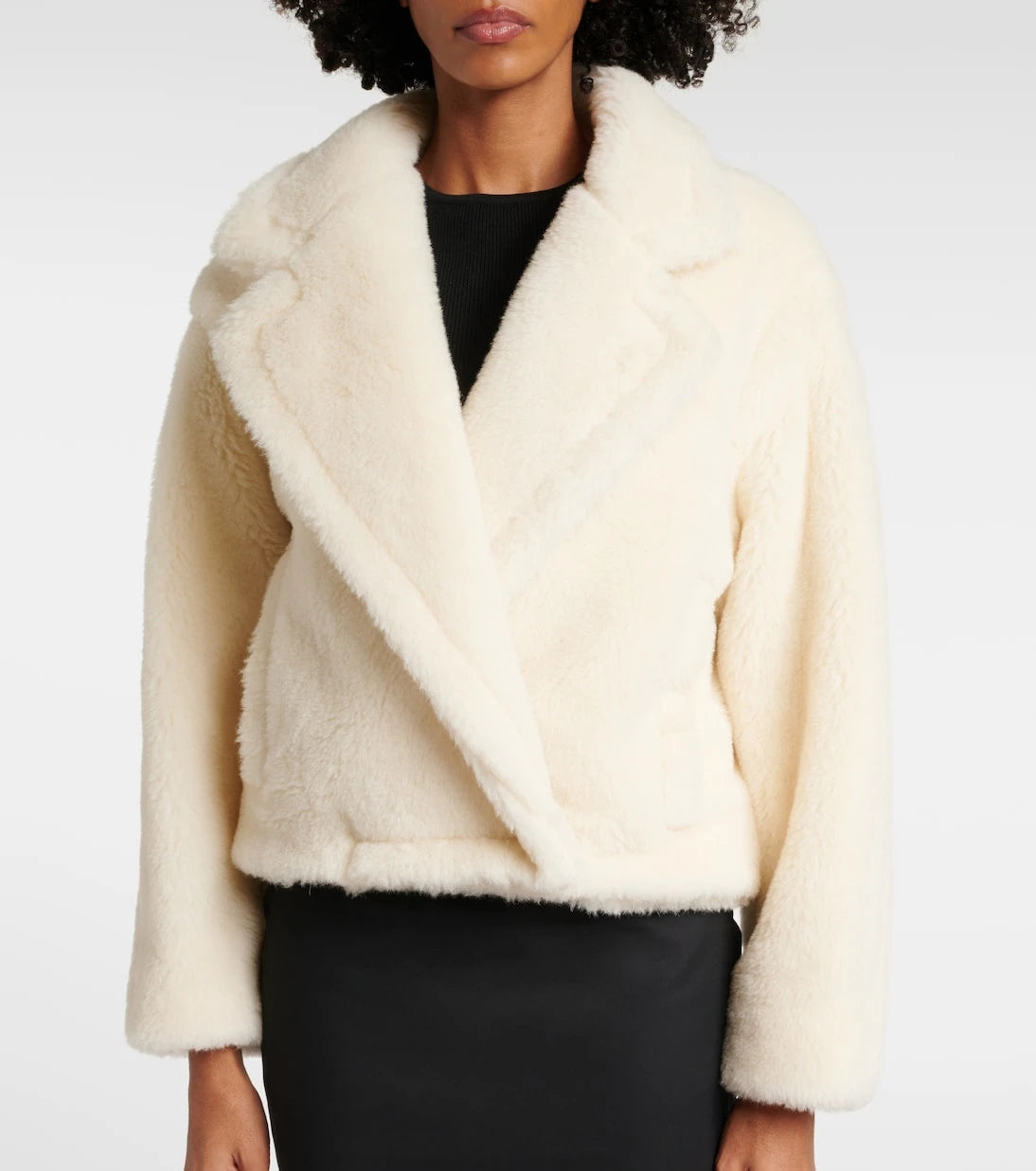 Max Mara - Oggeri alpaka, yün ve ipek teddy palto
