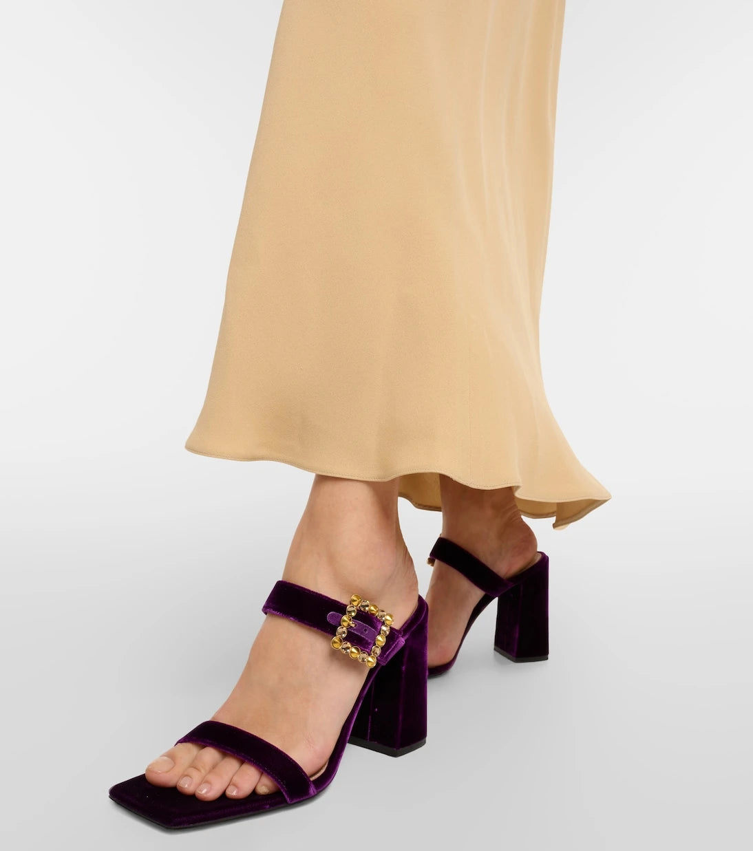 Gianvito Rossi - Wondy embellished velvet mules