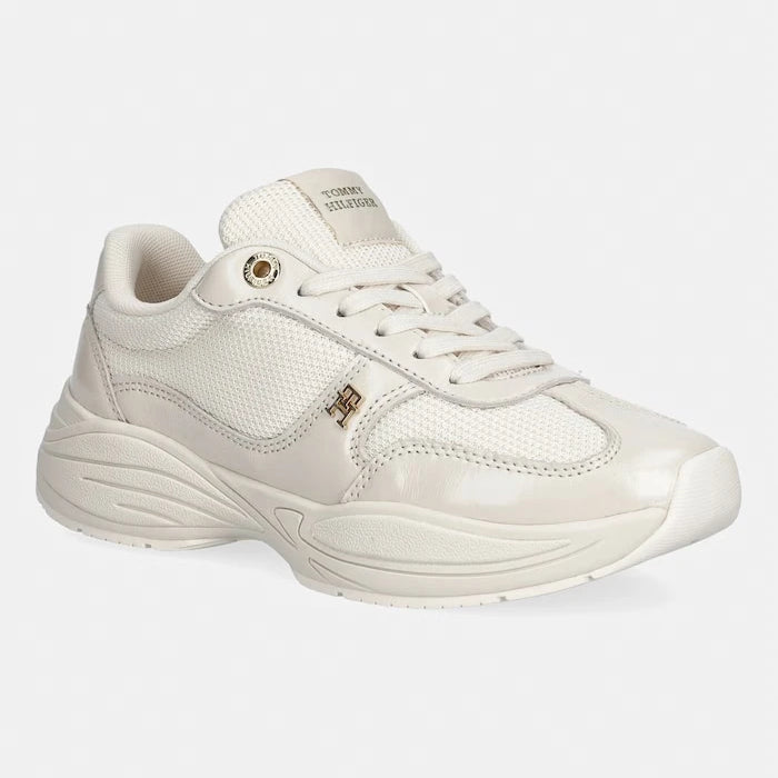 Tommy Hilfiger MODERN RUNNER SHINY LEATHER kadın spor ayakkabı