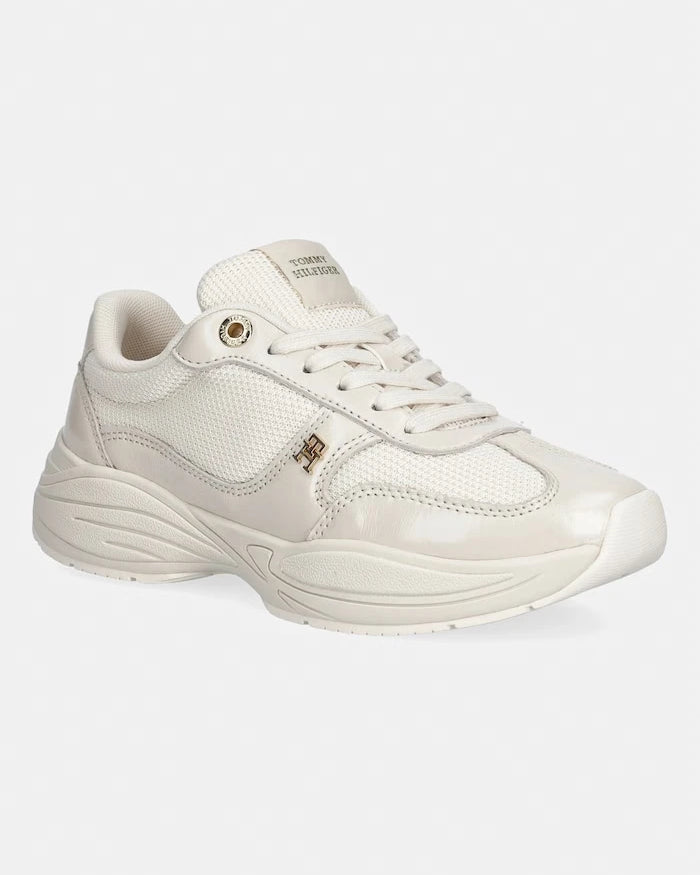 Tommy Hilfiger MODERN RUNNER SHINY LEATHER kadın spor ayakkabı