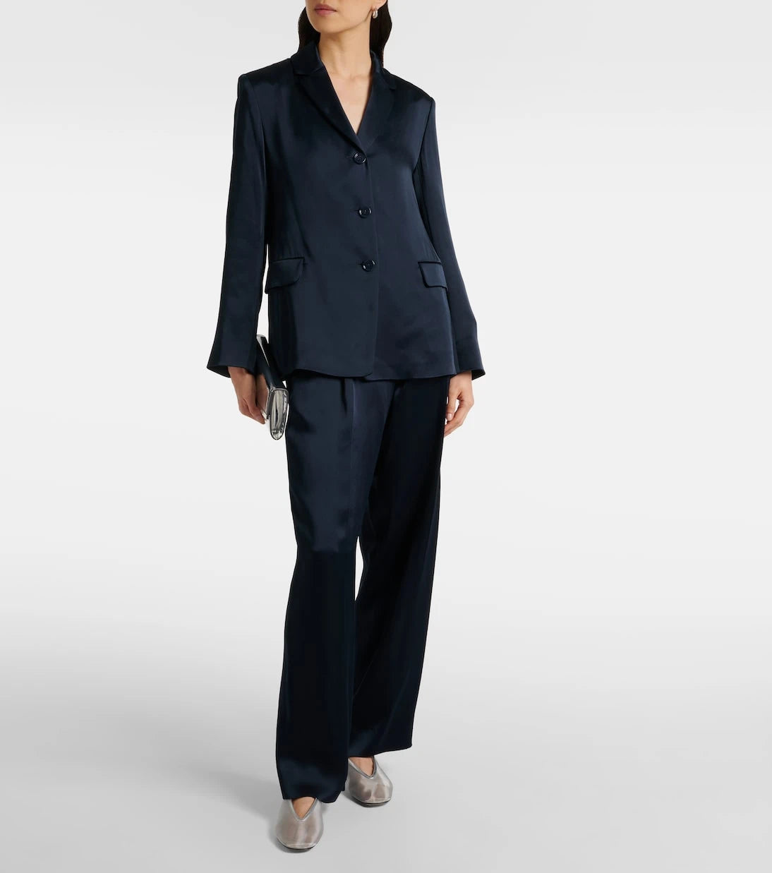 'S Max Mara - بنطلون واسع الساقين بخصر مرتفع
