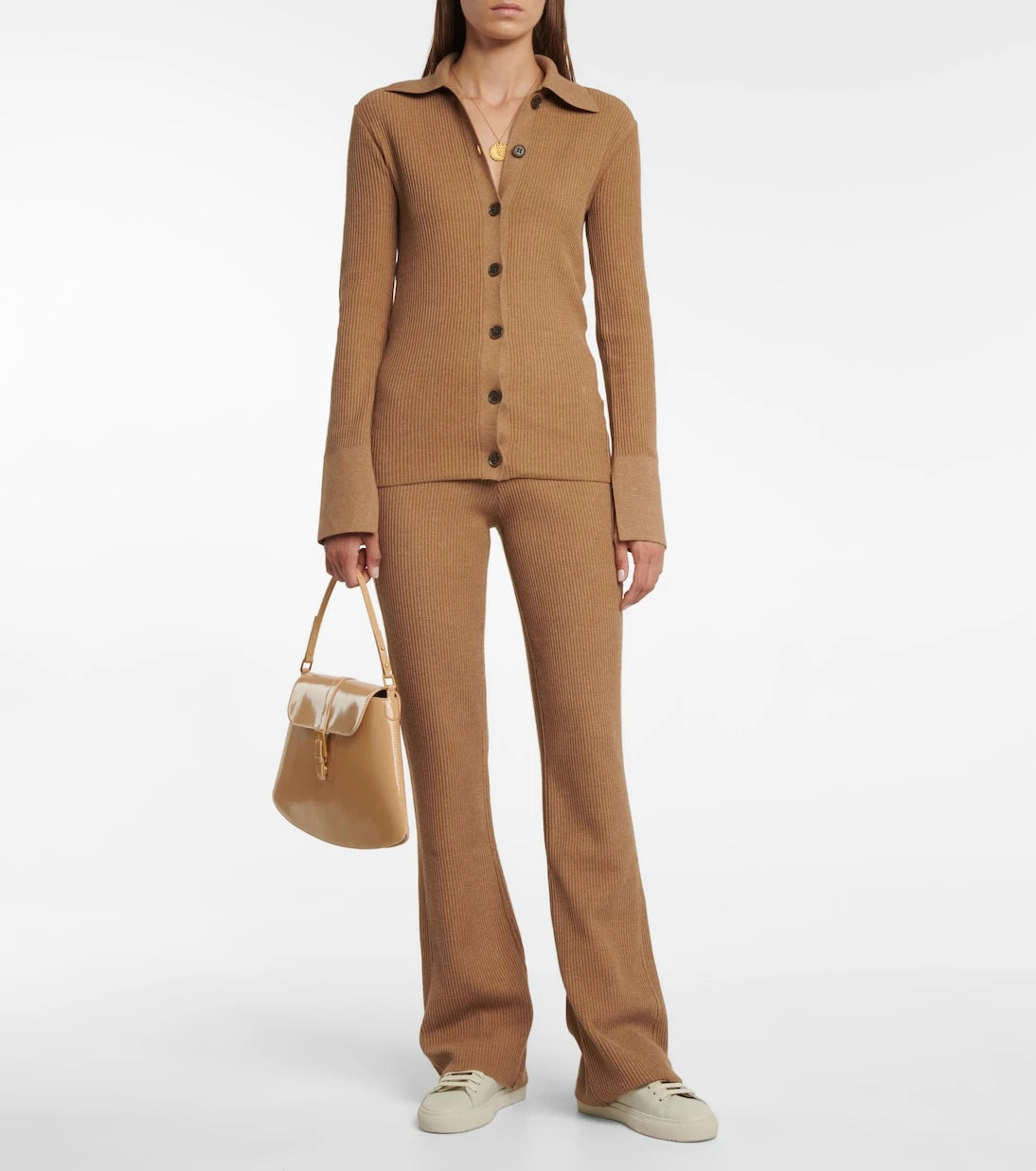 Frame - Ribbed-knit cotton-blend pants