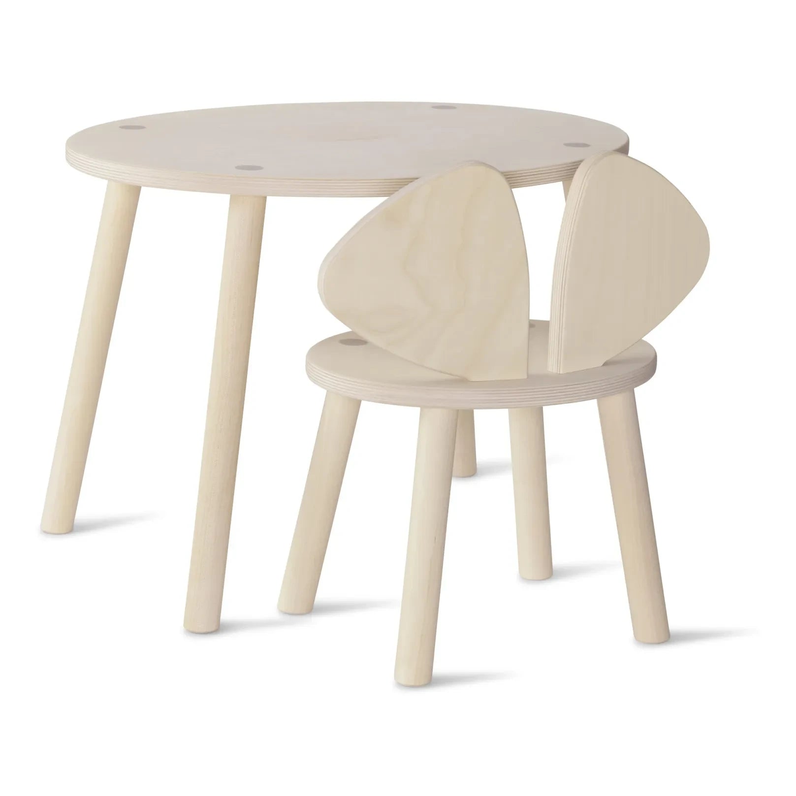 Nofred - Birch Mouse Table and Chair | Bouleau
