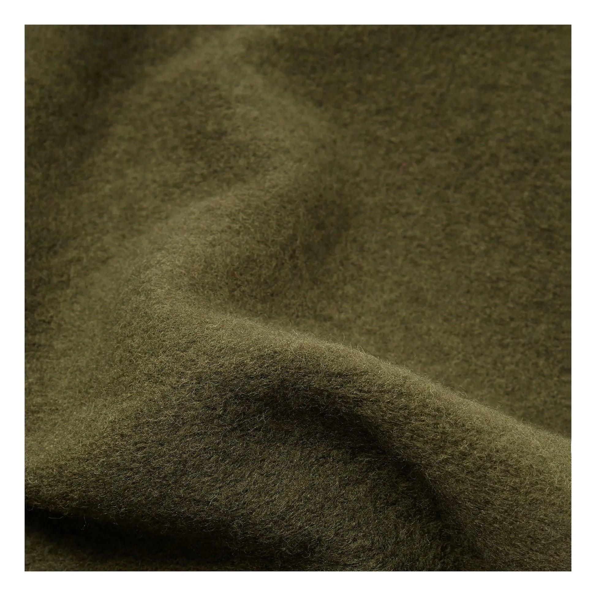 Universal Works - Zipped Sleeveless Wool Vest | Khaki