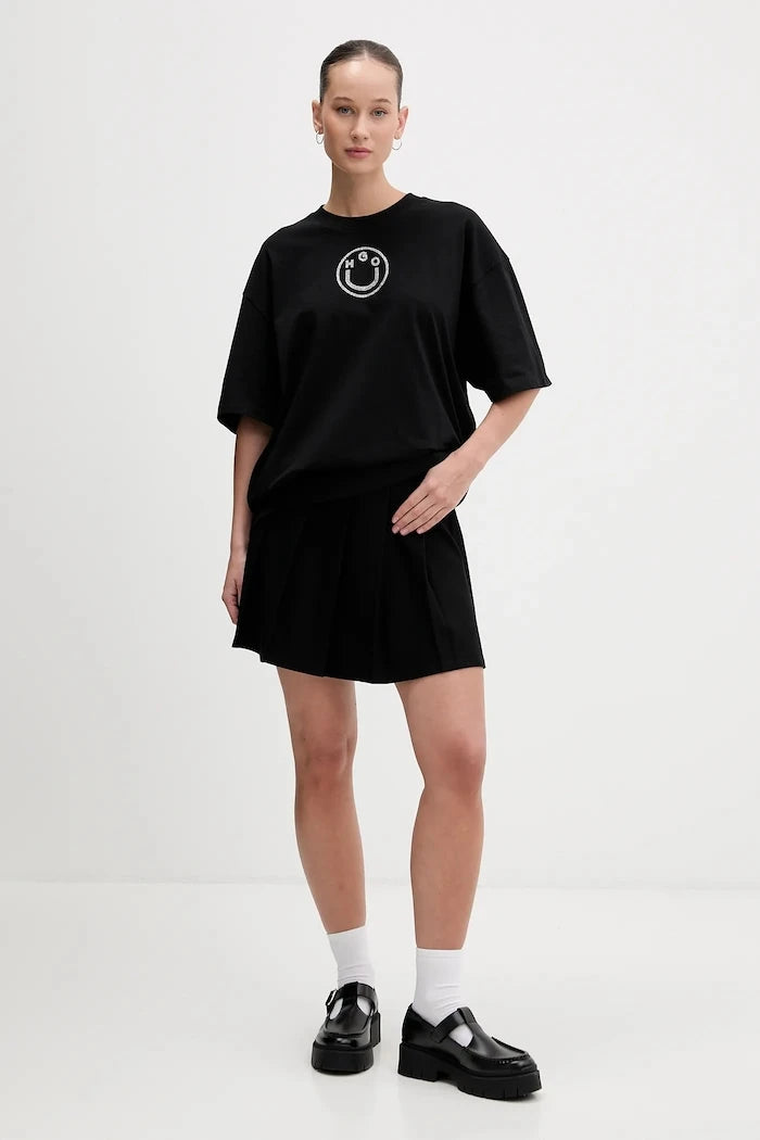 Памучна тениска Hugo Blue Oversized _Tee_B_9