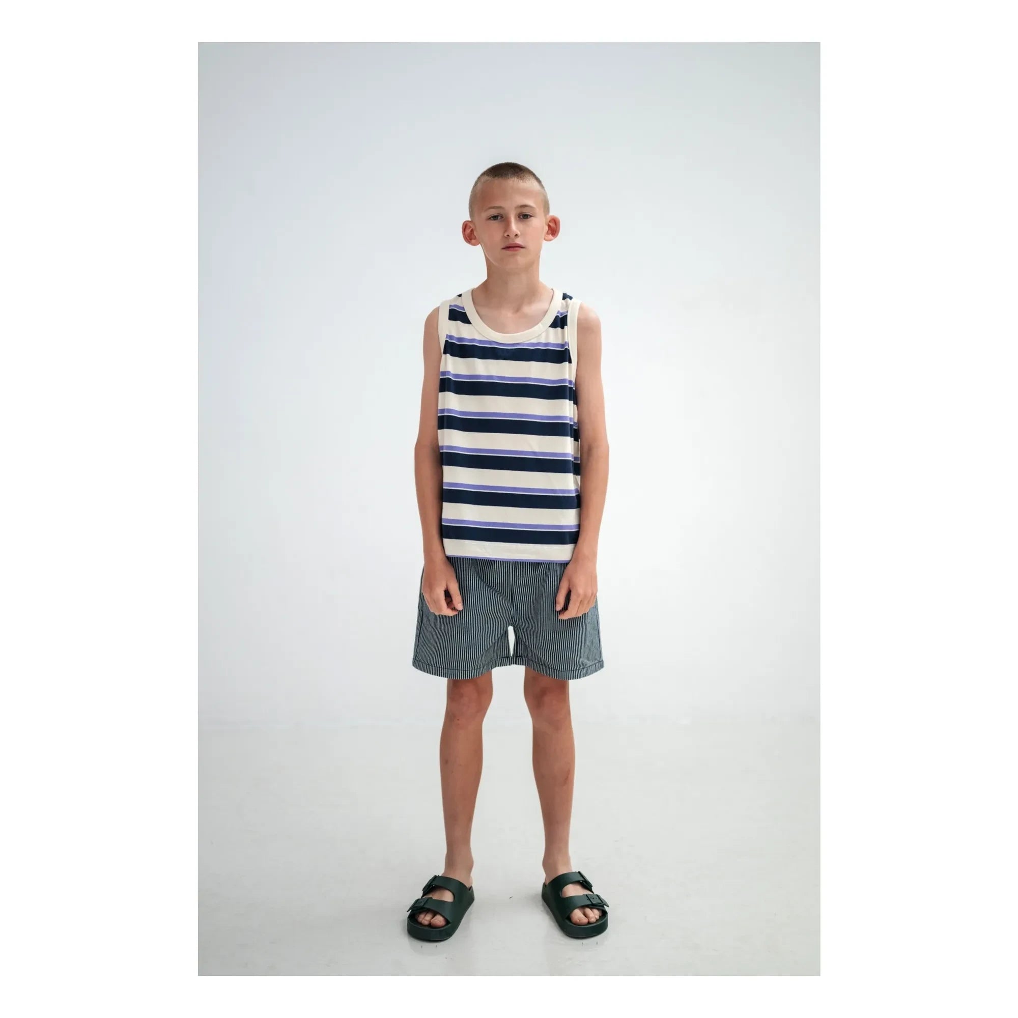 Repose AMS - Striped Tank Top Organic Cotton | Cream