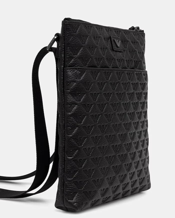 Emporio Armani erkek deri omuz çantası