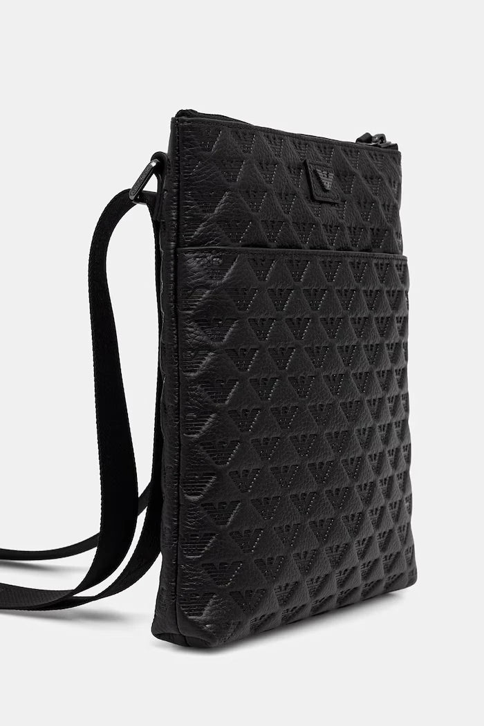 Emporio Armani erkek deri omuz çantası