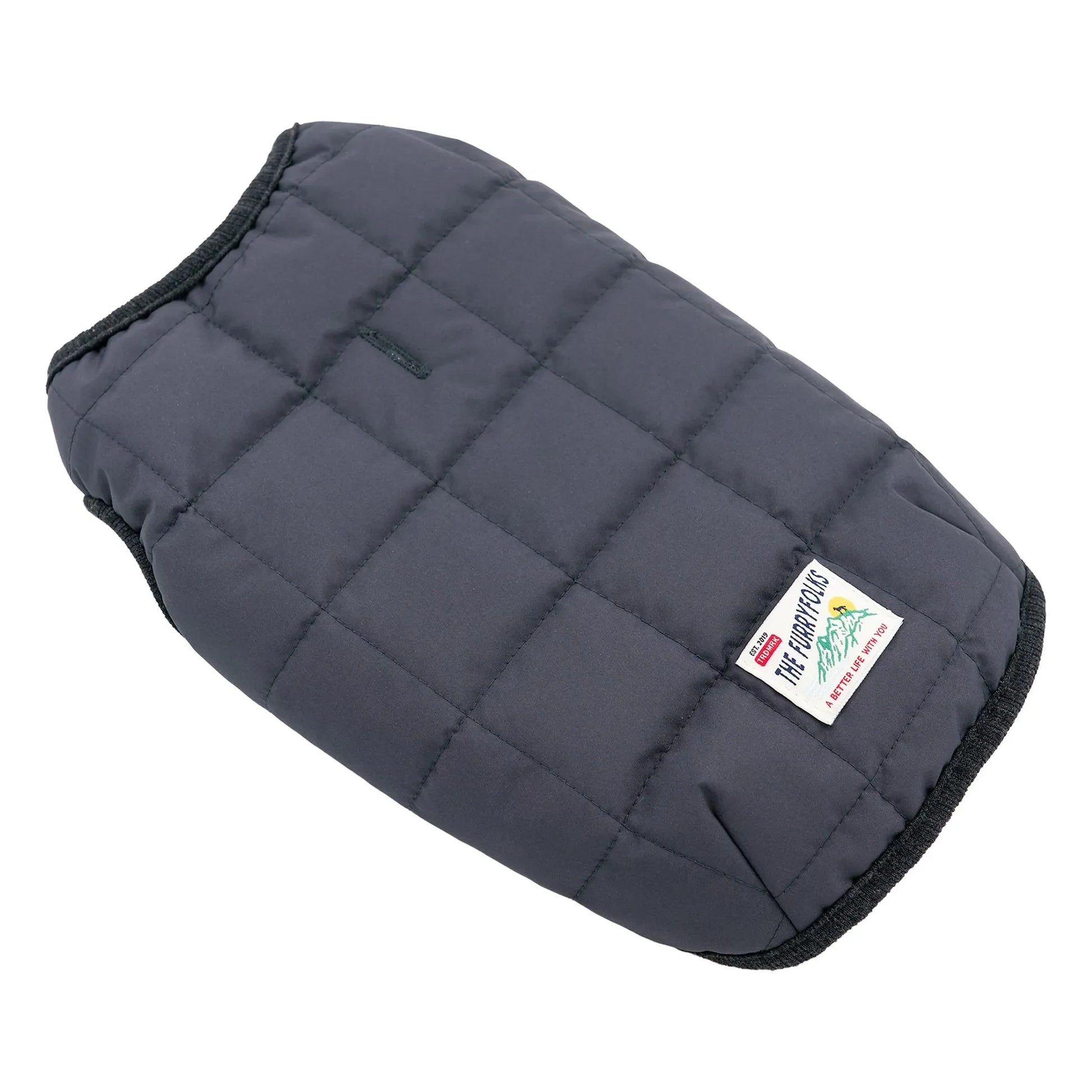 The Furry Folks - Reversible down jacket | Black