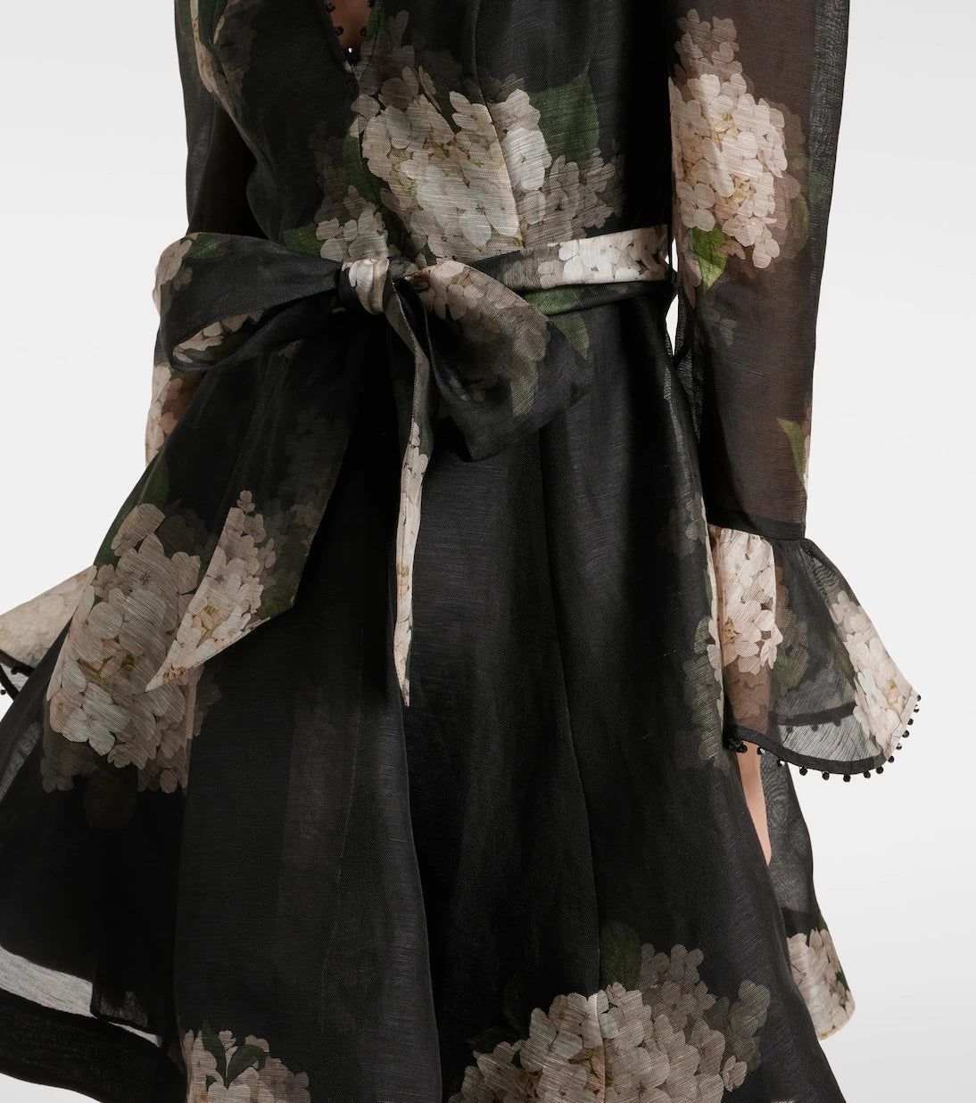 Zimmermann - Balance floral linen and silk minidress