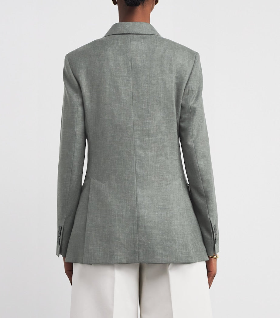 Green Virgin Wool Palomba Blazer