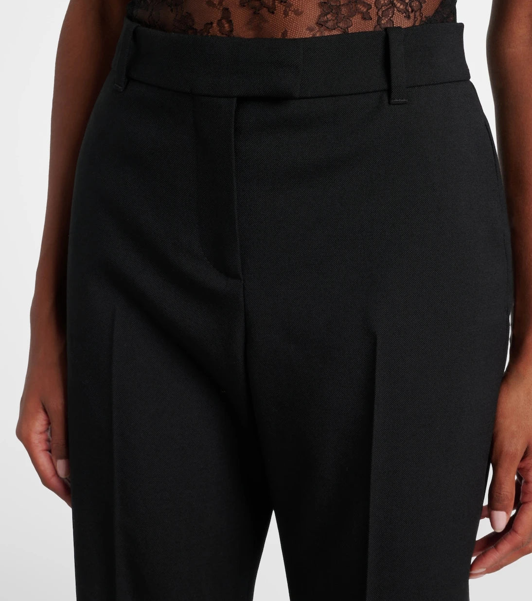 McQueen - Wool gabardine suit pants