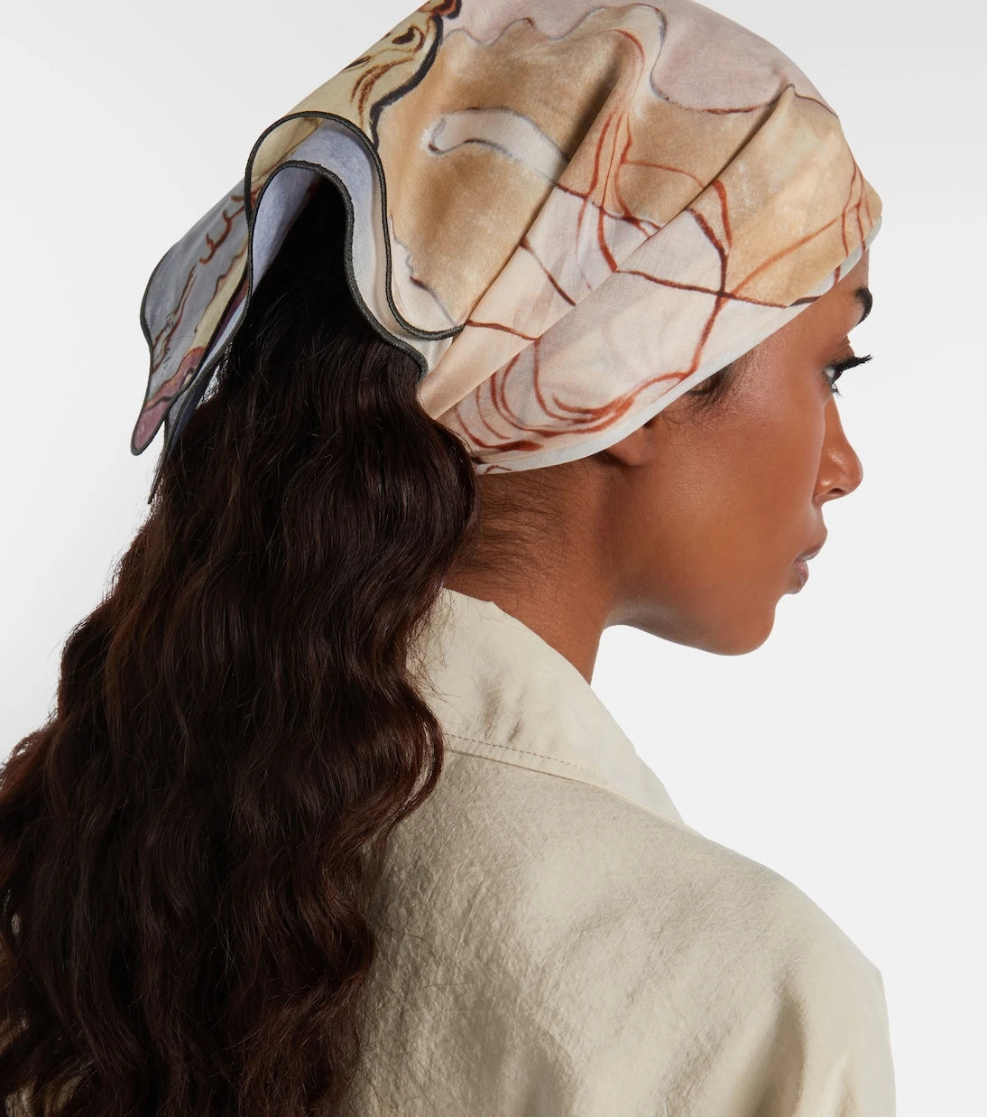 Lemaire - Printed cotton scarf