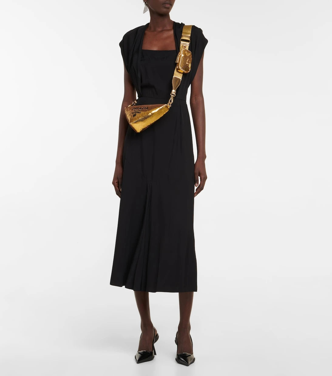 Prada - Triangle sequin shoulder bag