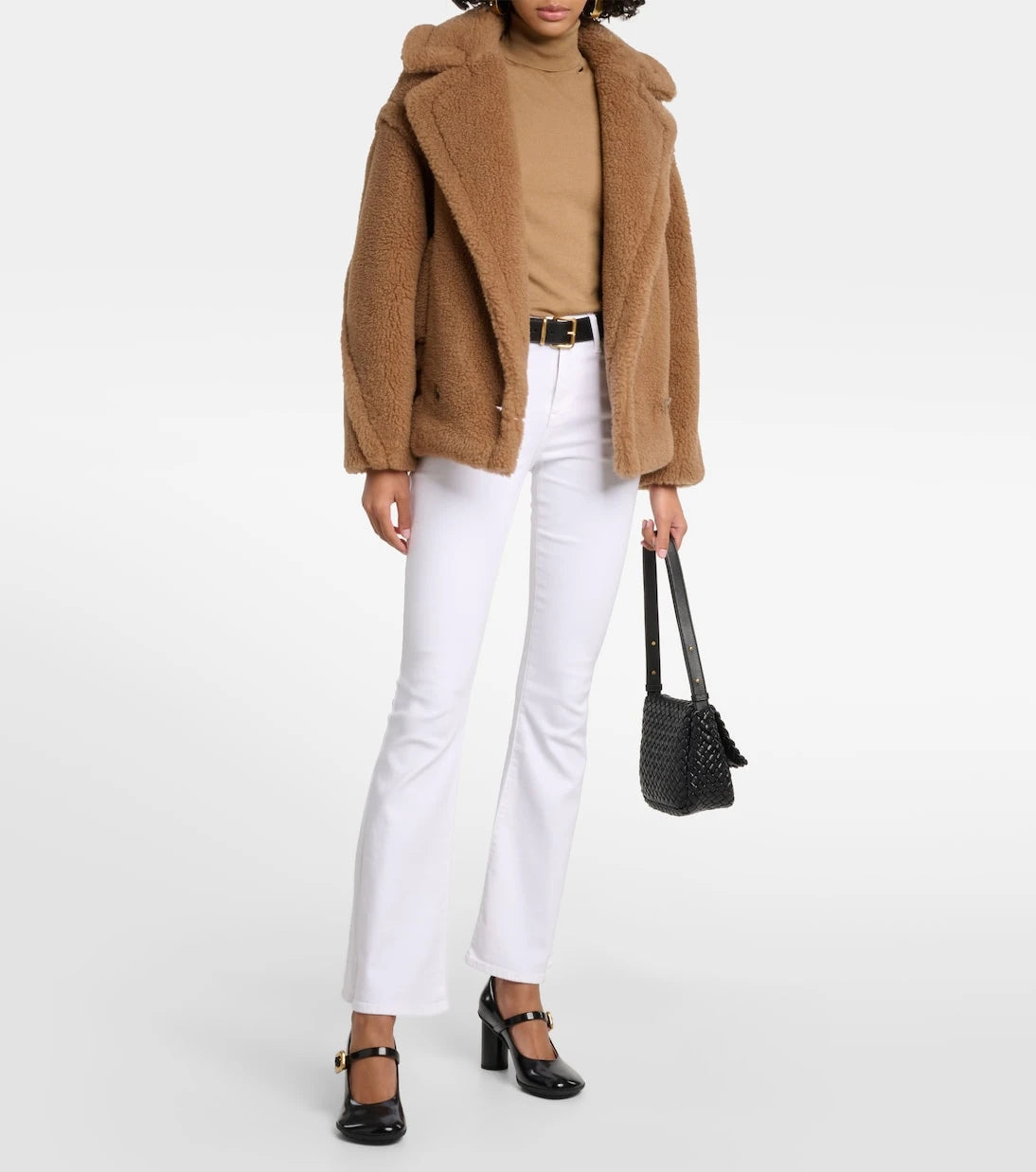 7 For All Mankind - بنطال جينز Ali بقصة flare وخصر مرتفع