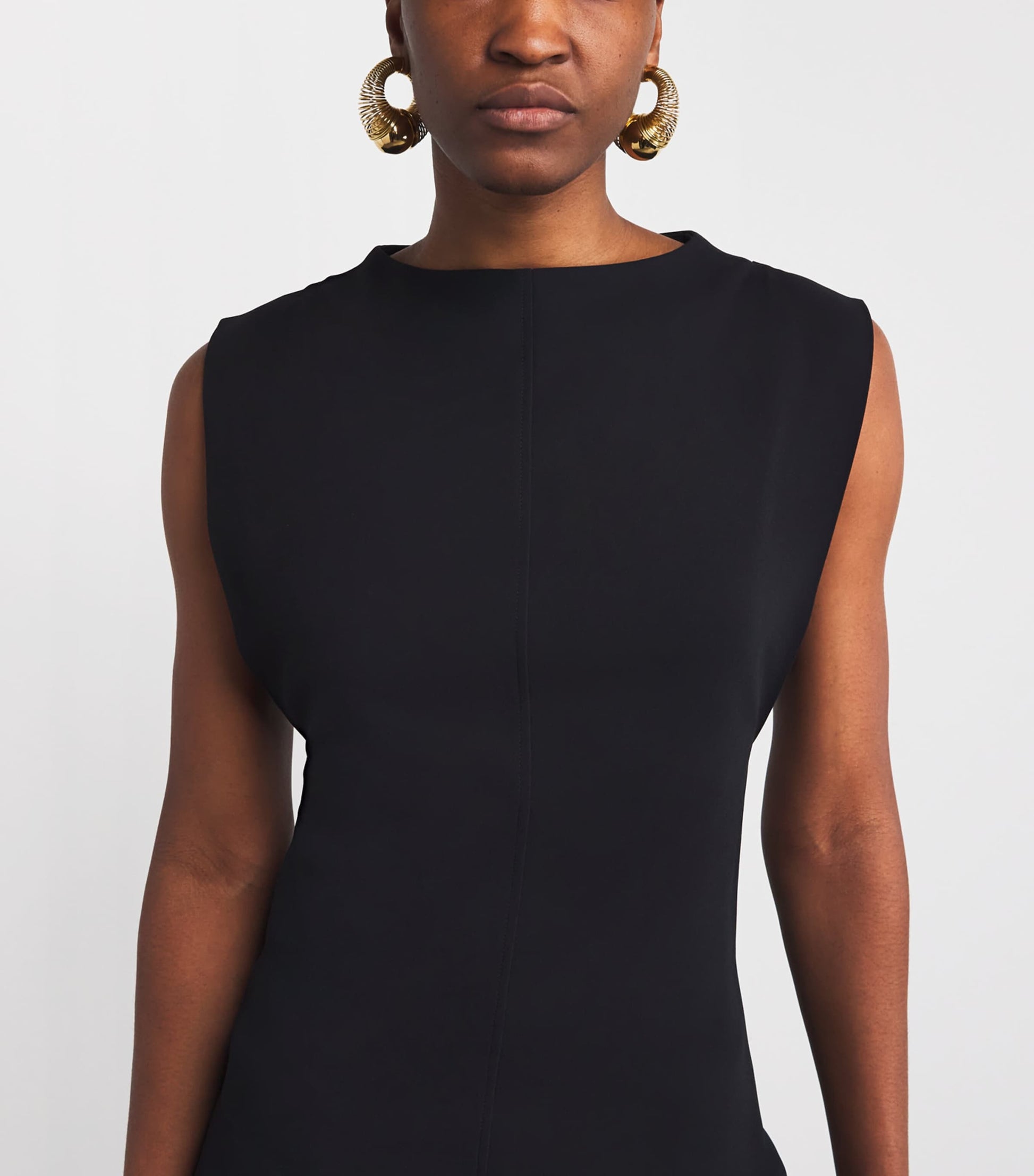 Joseph Black Neva Comfort Cady Maxi Dress