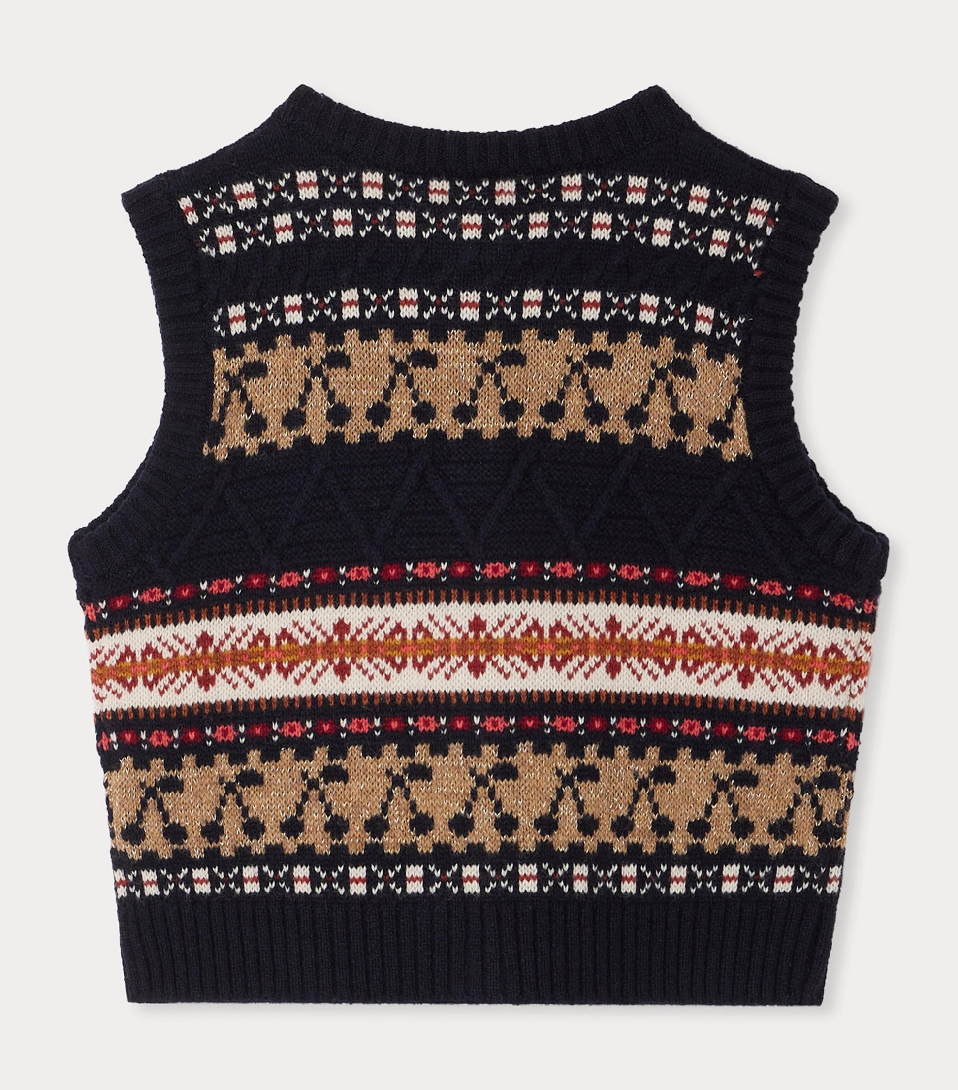 Wool-Blend Jonia Sleeveless Cardigan (10-14 Years)