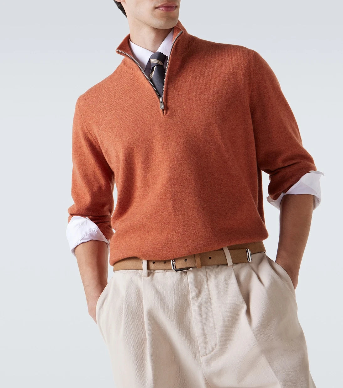 Brunello Cucinelli - Cashmere half-zip sweater