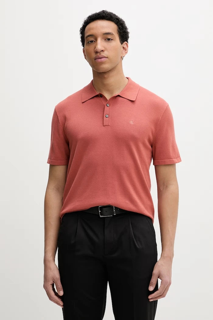 Calvin Klein erkek pamuklu yakalı polo tişört