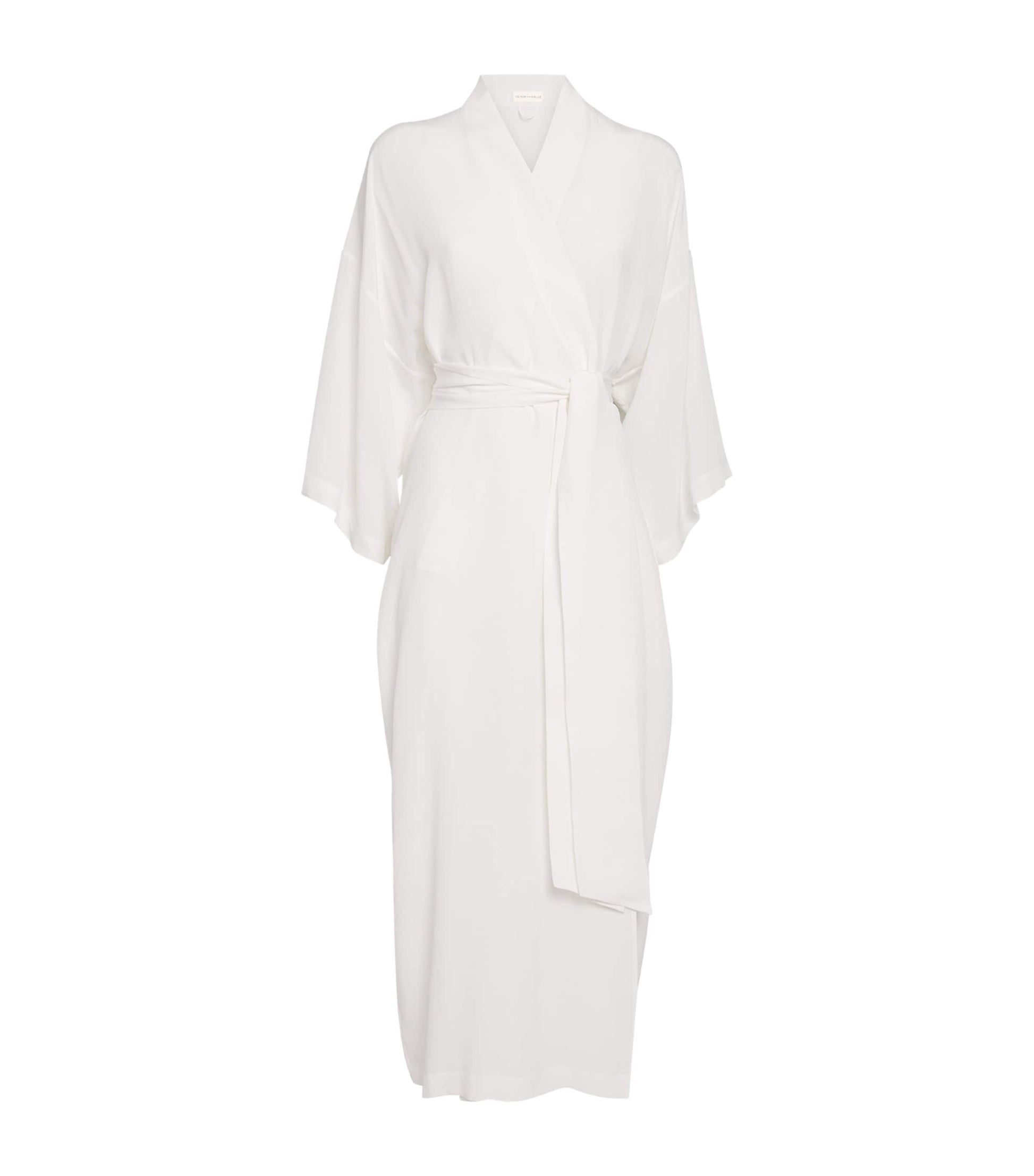 Silk Queenie Long Robe IVORY