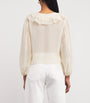PAIGE White Silk Gemelli Blouse