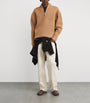 Le 17 Septembre Beige Wool-Blend Half-Zip Sweater